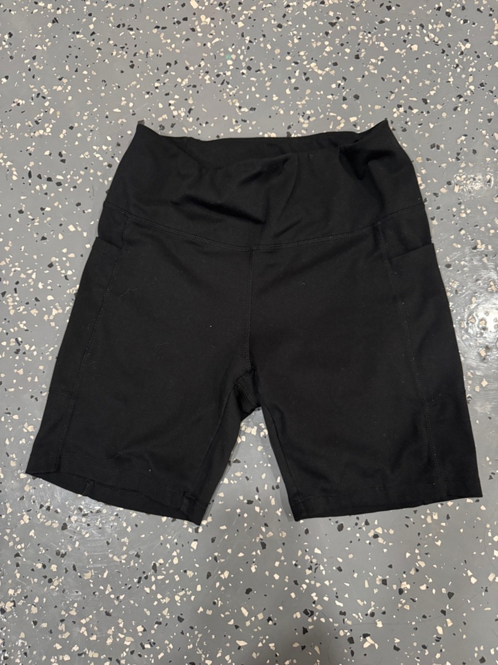 Women’s High-Waist Black Active Bike Shorts